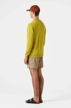 Flax Sweater Plain Green | Edmmond Studios Cheap