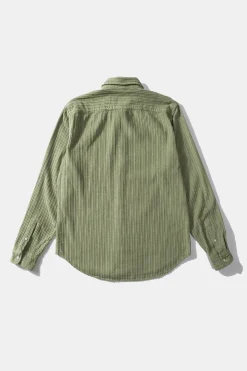 French Cord Shirt Plain Olive | Edmmond Studios Best
