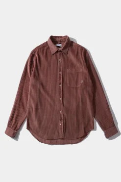 French Cord Shirt Plain Salmon | Edmmond Studios Hot