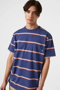Gavin Stripes Plain Navy | Edmmond Studios Discount