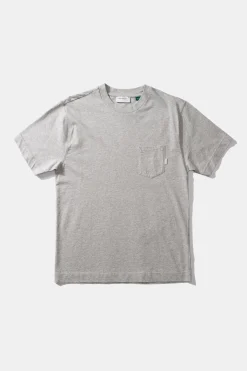 Hugo Tee Plain Grey Melange | Edmmond Studios Cheap