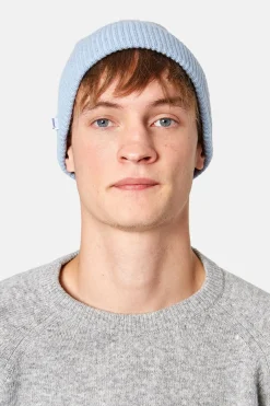 Knit Beanie Plain Light Blue | Edmmond Studios Online