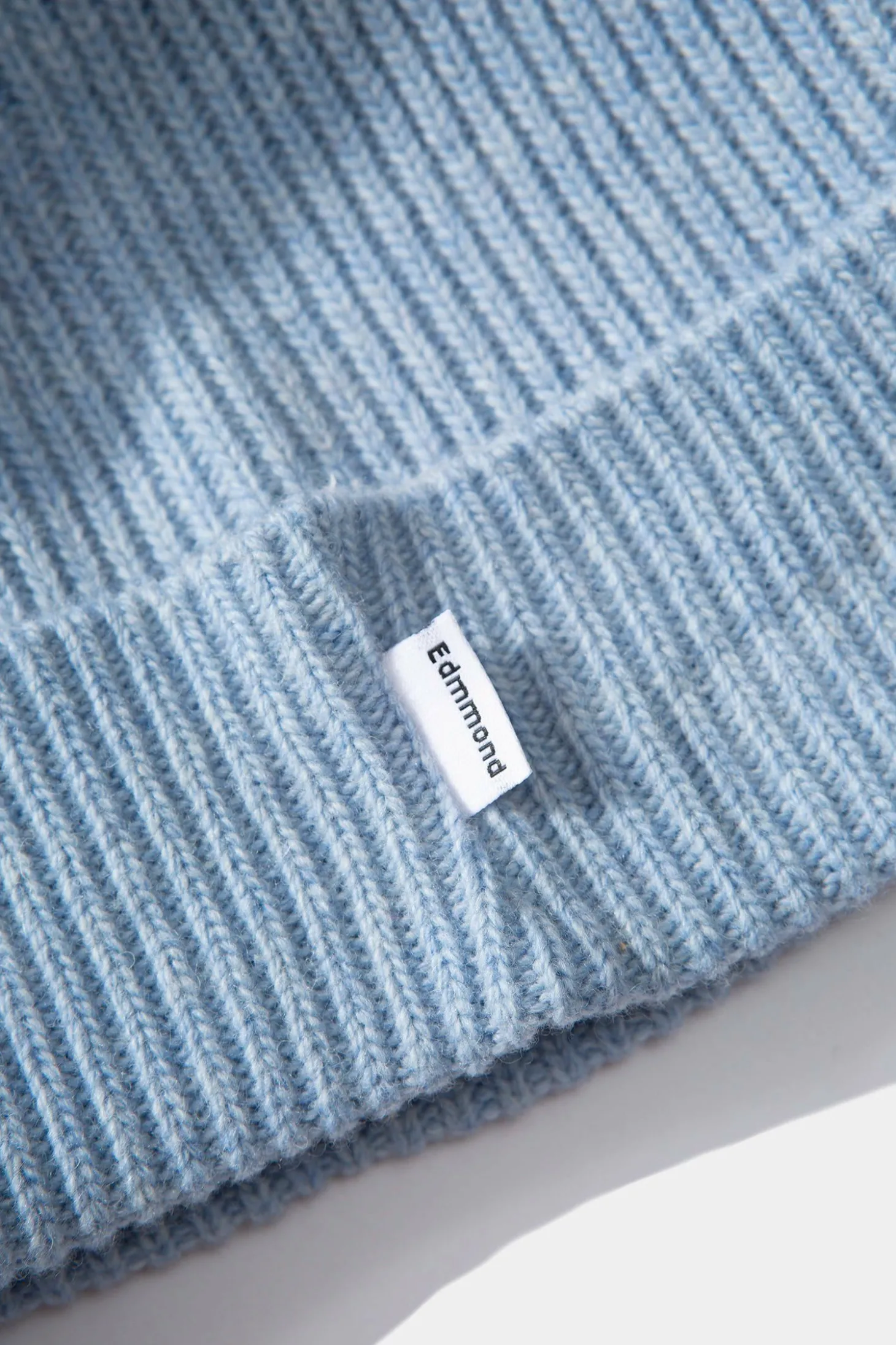 Knit Beanie Plain Light Blue | Edmmond Studios Online
