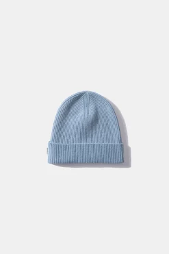 Knit Beanie Plain Light Blue | Edmmond Studios Online