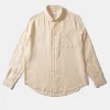 Linen Shirt Plain Beige | Edmmond Studios Cheap