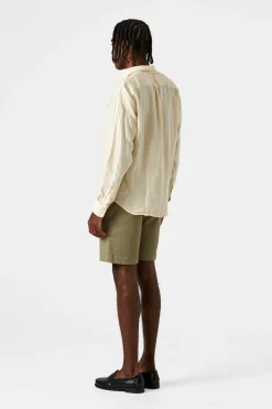 Linen Shirt Plain Beige | Edmmond Studios Cheap