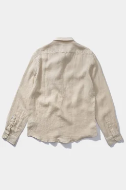 Linen Shirt Plain Beige | Edmmond Studios Discount