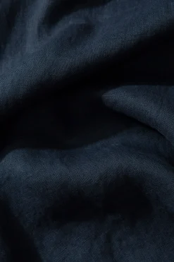 Linen Shirt Plain Navy | Edmmond Studios New