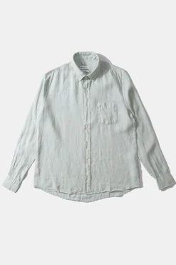 Linen Shirt Plain Sage | Edmmond Studios New