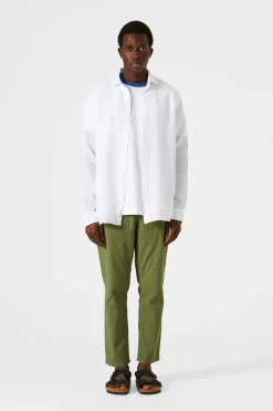 Linen Shirt Plain White | Edmmond Studios Hot