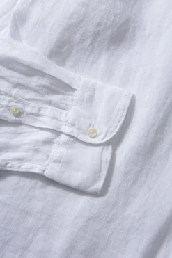 Linen Shirt Plain White | Edmmond Studios Hot