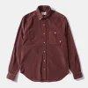 Microcord Shirt Plain Brick | Edmmond Studios Discount