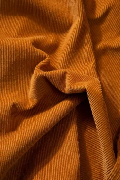 Microcord Shirt Plain Brown | Edmmond Studios Fashion