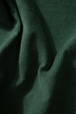 Microcord Shirt Plain Dk Green | Edmmond Studios Clearance