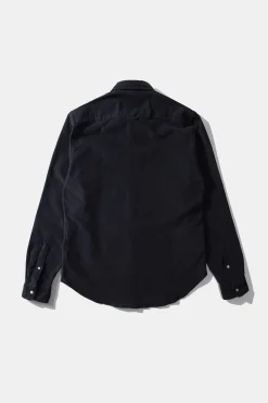 Microcord Shirt Plain Navy | Edmmond Studios Outlet