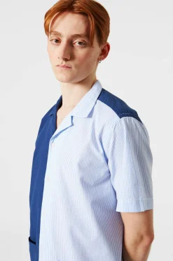 Middle Shirt Colour Block Navy | Edmmond Studios Shop