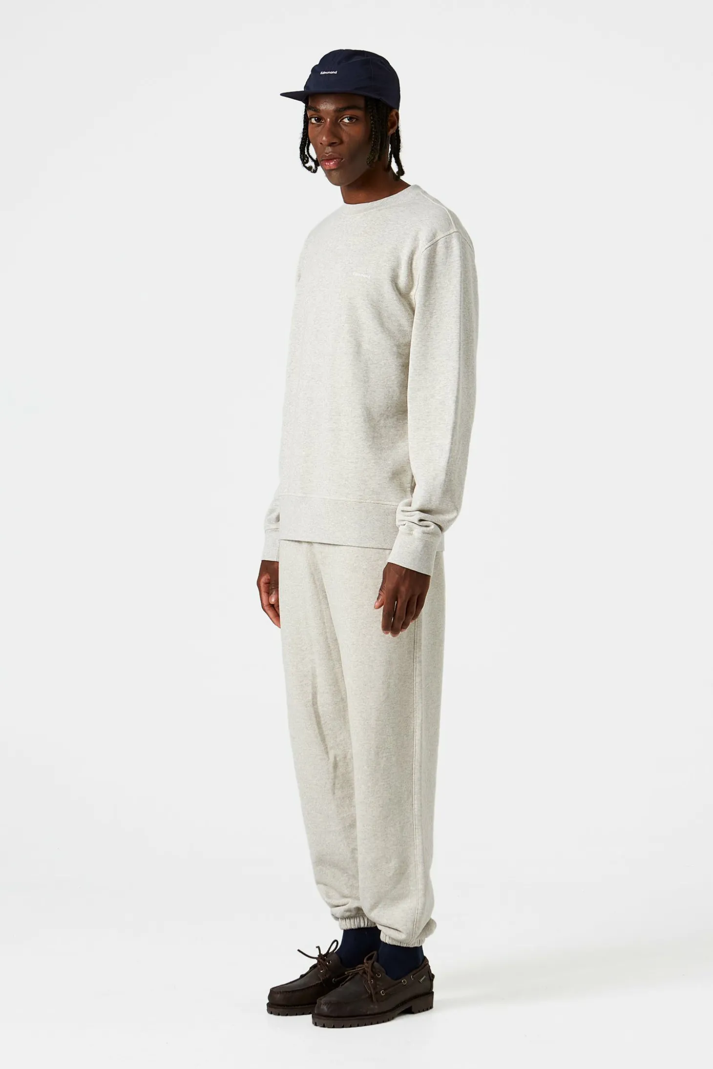 Mini Logo Pants Plain Light Grey | Edmmond Studios New