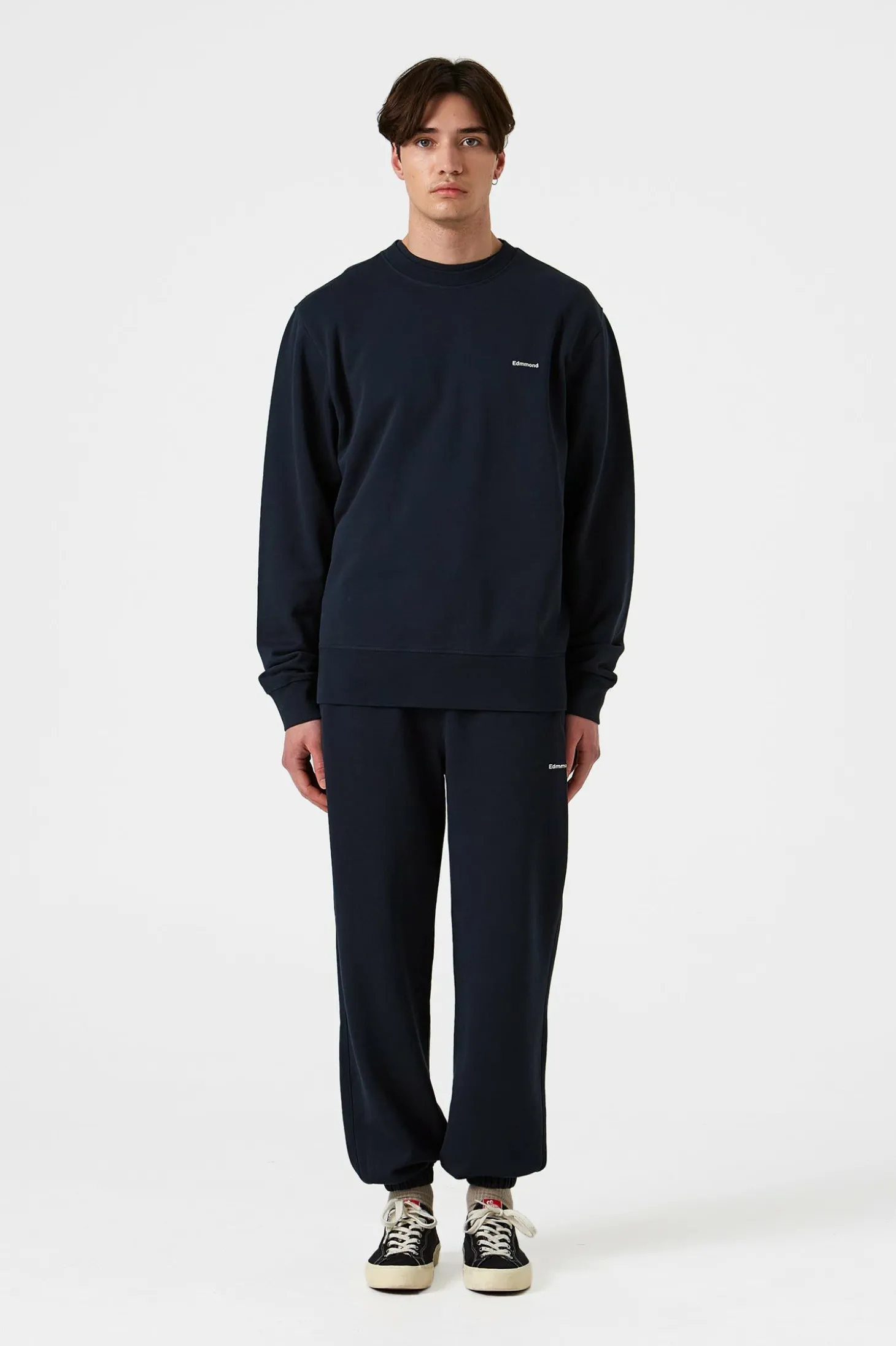 Mini Logo Pants Plain Navy | Edmmond Studios Hot