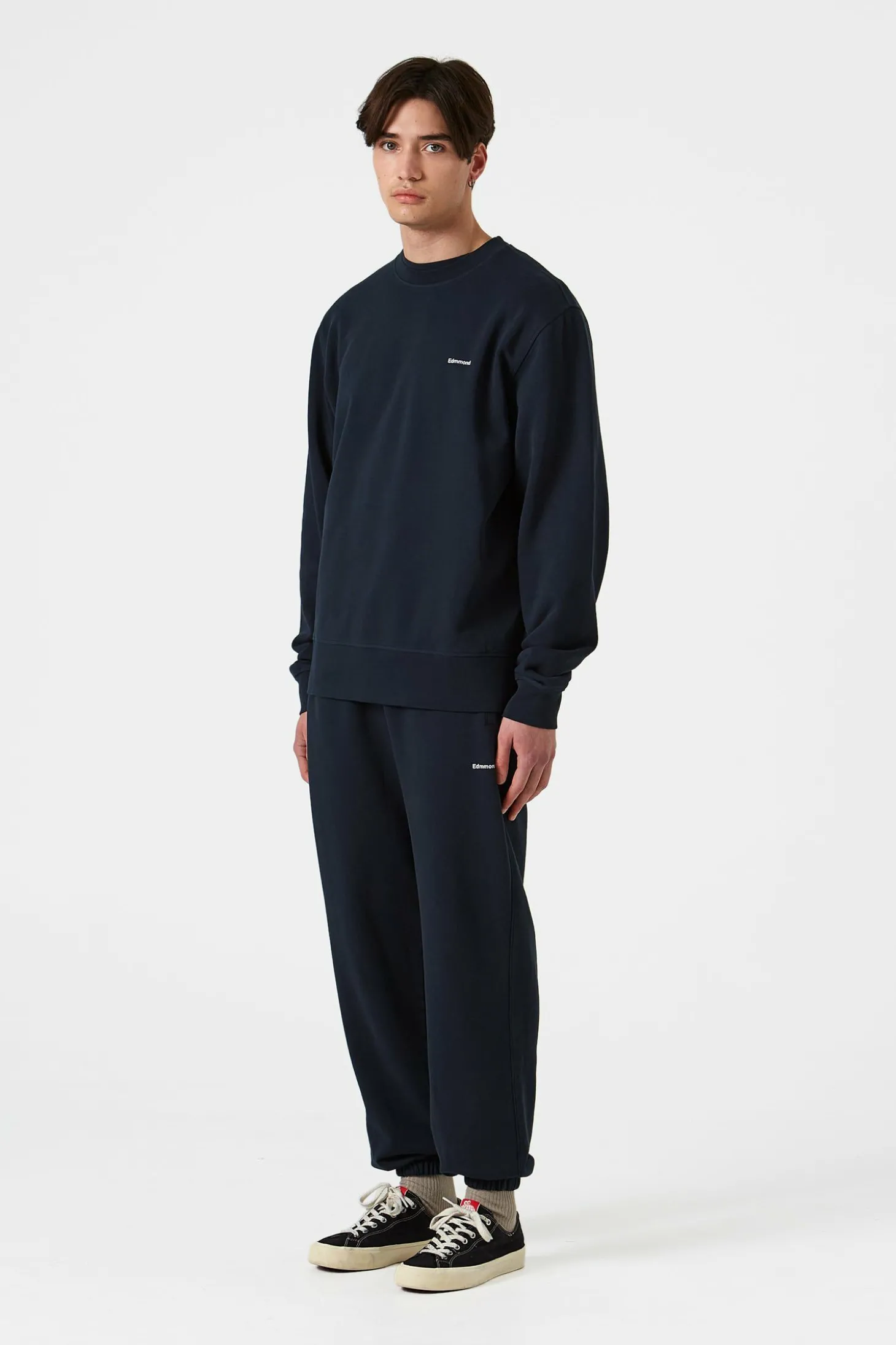 Mini Logo Pants Plain Navy | Edmmond Studios Hot