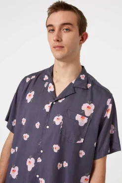 Orchid Short Sleeve Plain Navy | Edmmond Studios New