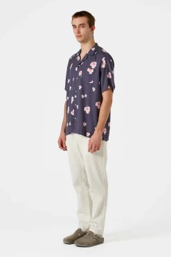 Orchid Short Sleeve Plain Navy | Edmmond Studios New