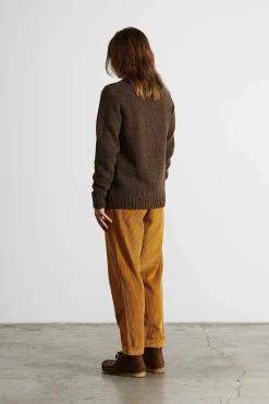 Paris Sweater Plain Brown | Edmmond Studios New