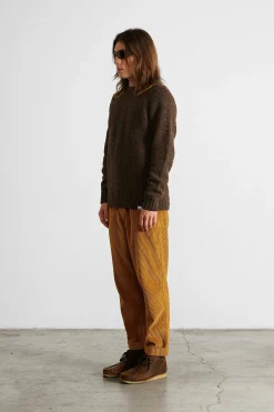 Paris Sweater Plain Brown | Edmmond Studios New