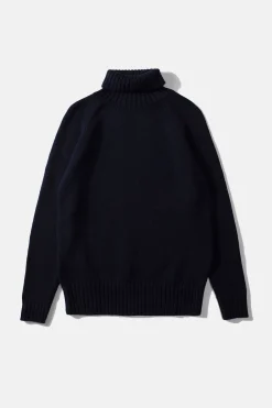 Paris Turtle Neck Plain Navy | Edmmond Studios Discount