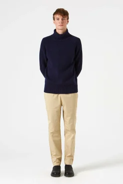 Paris Turtle Neck Plain Navy | Edmmond Studios Discount