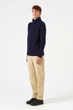 Paris Turtle Neck Plain Navy | Edmmond Studios Discount