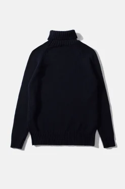 Paris Turtle Neck Plain Navy | Edmmond Studios Discount