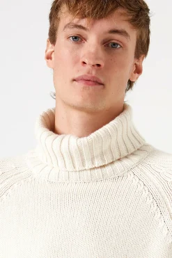 Paris Turtle Neck Plain Off White | Edmmond Studios Online