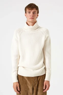 Paris Turtle Neck Plain Off White | Edmmond Studios Online