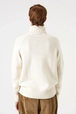 Paris Turtle Neck Plain Off White | Edmmond Studios Online