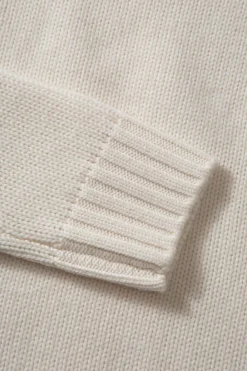 Paris Turtle Neck Plain Off White | Edmmond Studios Online