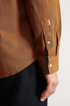 Pocket Shirt Plain Brown | Edmmond Studios Store
