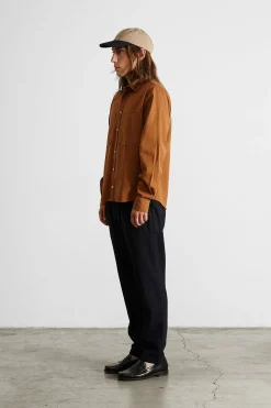Pocket Shirt Plain Brown | Edmmond Studios Store