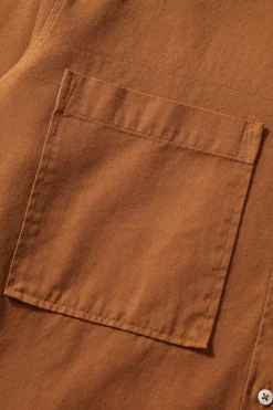 Pocket Shirt Plain Brown | Edmmond Studios Store