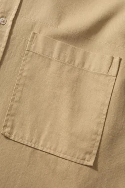 Pocket Shirt Plain Tan | Edmmond Studios Shop