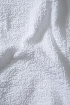 Polo Shirt Seersucker Plain White | Edmmond Studios Flash Sale