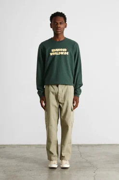 Puff Ls Plain Dk Green | Edmmond Studios Hot
