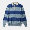 Rugby Knitted Polo Plain Blue | Edmmond Studios Store