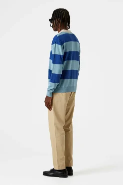 Rugby Knitted Polo Plain Blue | Edmmond Studios Store
