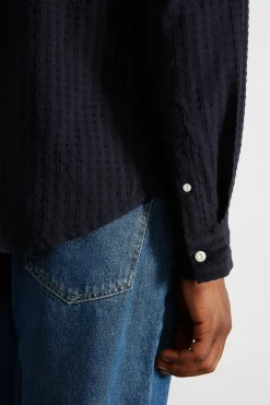 Seam Shirt Plain Navy | Edmmond Studios Store