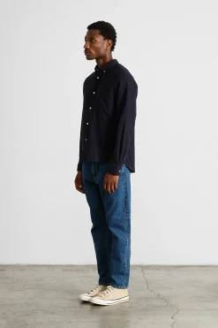 Seam Shirt Plain Navy | Edmmond Studios Store
