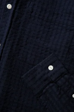 Seam Shirt Plain Navy | Edmmond Studios Store