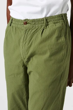 Seersucker Pants Plain Khaki | Edmmond Studios Clearance