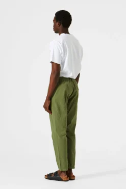 Seersucker Pants Plain Khaki | Edmmond Studios Clearance