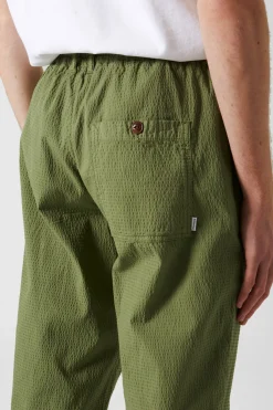 Seersucker Pants Plain Khaki | Edmmond Studios Clearance