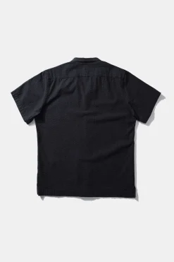 Seersucker Shirt Plain Navy | Edmmond Studios Sale